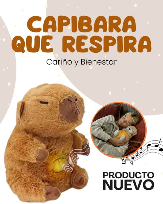 Peluches que respiran capibara
